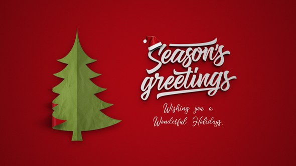 Videohive Simple Christmas Intro Logo Stings template preview