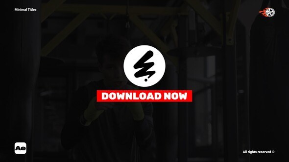 Videohive Minimal Titles 56552444 Titles template preview