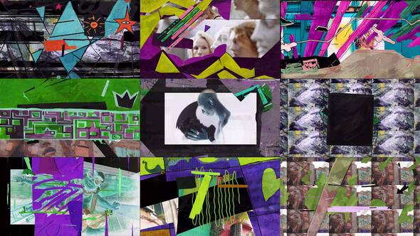 Videohive Expressionist Transitions Elements template preview