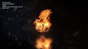 Videohive Realistic Fire Logo 3 Openers template preview
