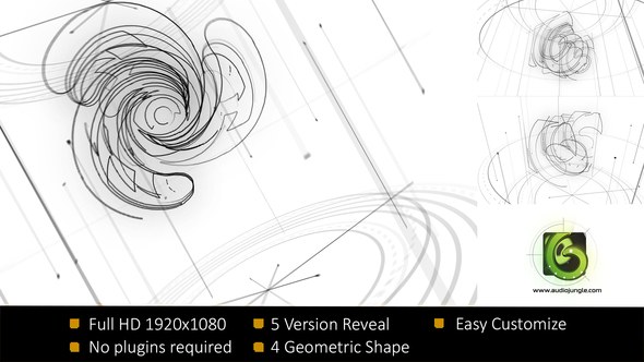 Videohive Geometric Sketch Reveal Logo Logo Stings template preview
