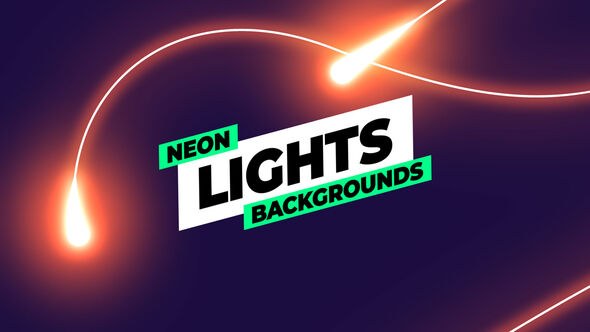 Videohive Neon Lights Backgrounds 55328527 Elements template preview