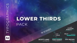 Lower Thirds Pack Elements template preview