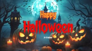 Happy Halloween Intro MOGRT Premiere Pro template preview