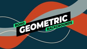 Videohive Boho Geometric Backgrounds Elements template preview