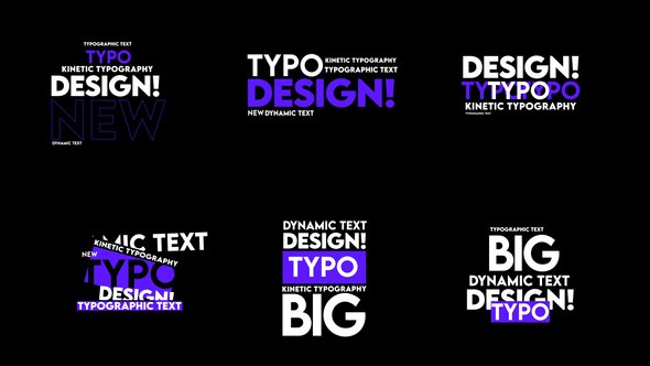 Videohive Kinetic Text Ver 2 Titles template preview