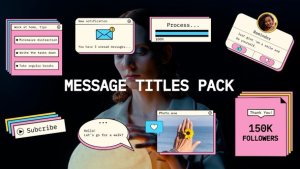 Videohive Message Titles Pack Titles template preview