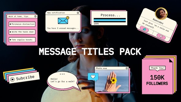 Videohive Message Titles Pack Titles template preview