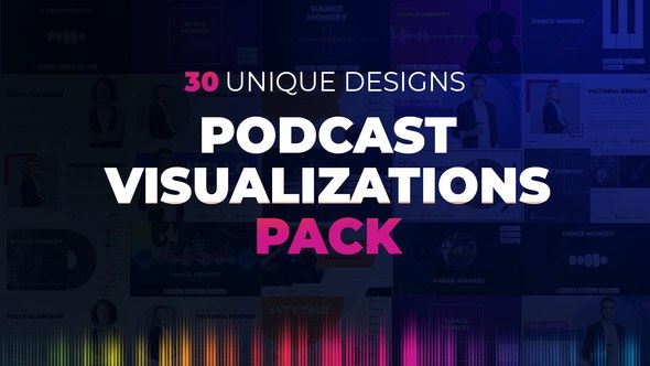 Videohive Podcast Visualizations Pack Product Promo template preview