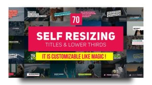 Titles and Lower Thirds Video Displays template preview