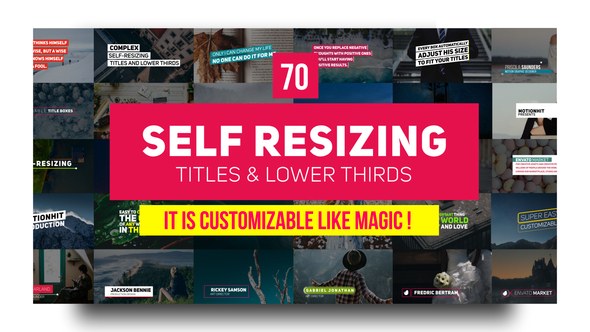 Titles and Lower Thirds Video Displays template preview