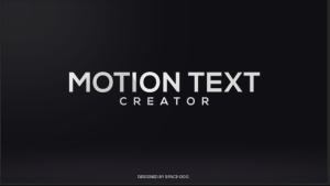 Motion Text Creator Video Displays template preview