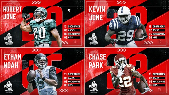 Videohive Sports Player Profile // Team Intro // Sports Player Introduction Broadcast-packages template preview
