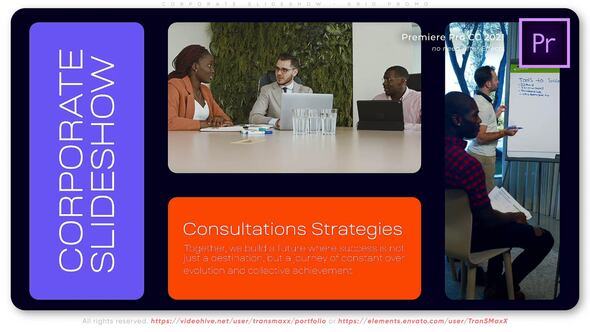 Corporate Slideshow Grid Promo Premiere Pro template preview