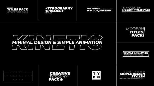 Videohive Typography Titles 2.0 | After Effects 48236183 Titles template preview