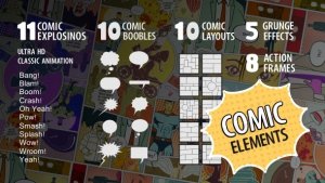 Videohive Comic Elements Elements template preview