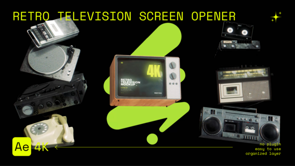 Videohive Old Television Mockup 57269562 Broadcast-packages template preview