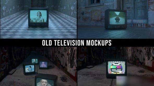 Videohive Old TV Mockups Openers template preview