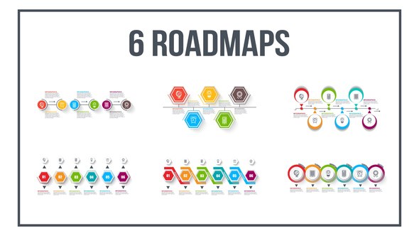 Infographics Roadmaps №4 Video Displays template preview