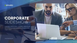 Serious Corporate Slideshow Premiere Pro template preview