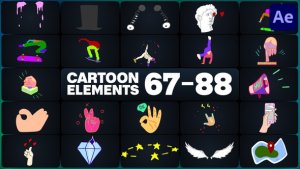 Videohive Cartoon Elements for After Effects 47789028 Elements template preview