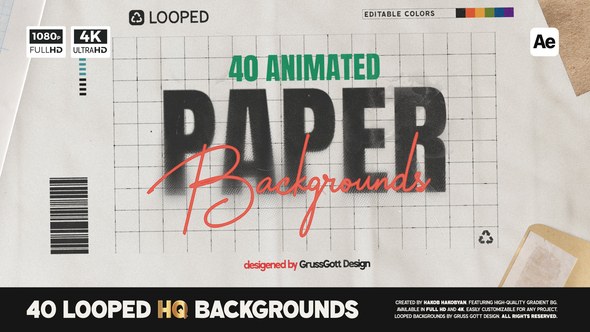 Videohive Paper Backgrounds 54745334 Elements template preview