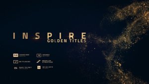 Videohive Inspire | Smooth Golden Titles Titles template preview