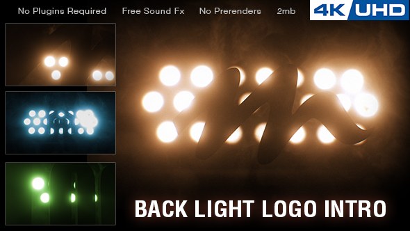 Videohive Backlight Logo Intro Logo Stings template preview