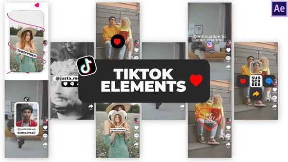 Videohive TikTok Elements Elements template preview