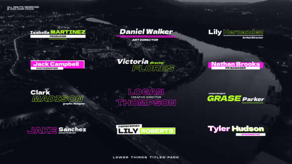 Videohive Lower Thirds Pack / AE Elements template preview