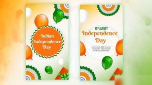 Videohive August 15th Indian Independence Day Wishes Instagram Story Video Displays template preview