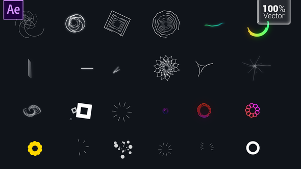 Videohive MoGraph Elements Pack | 4K Elements template preview