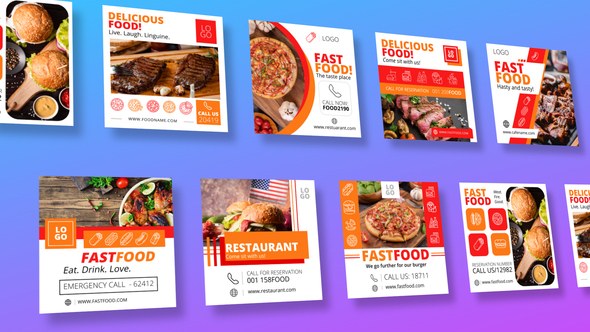 Videohive Food Instagram Ad V33 Product Promo template preview