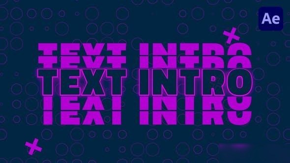 Videohive Text Intro Openers template preview