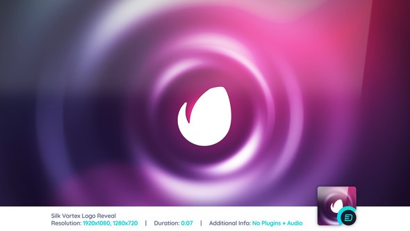 Videohive Silk Vortex Logo Reveal Logo Stings template preview