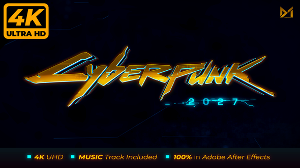 Videohive CyberPunk Logo Stings template preview