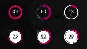 Infographics Pie Chart Video Displays template preview
