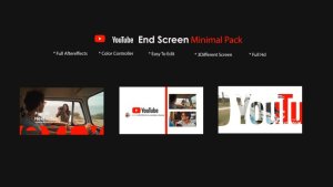 Videohive Youtube End Screen Pack 3 Product Promo template preview