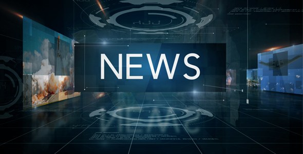 News Video Displays template preview