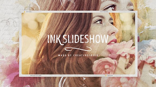 Videohive Ink Slideshow / Romantic Memories / Wedding Photo Album / Vintage Opener Openers template preview