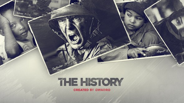 Videohive History Slideshow Documentary Timeline Video Displays template preview