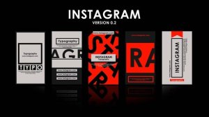 Videohive Typographic Instagram Stories V 2.0 Product Promo template preview
