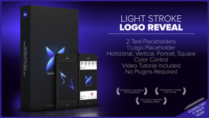 Videohive Light Stroke Logo Reveal 56416541 Logo Stings template preview
