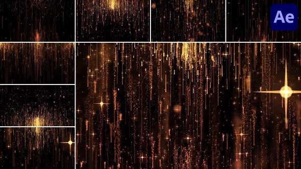 Videohive Gold Backgrounds for After Effects Elements template preview