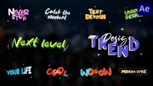 Videohive Artistic Colorful Titles for After Effects Titles template preview