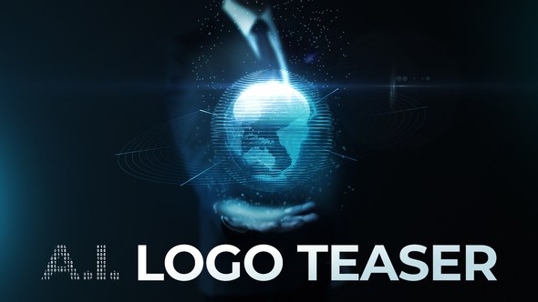 Videohive A.I. Logo Teaser Logo Stings template preview