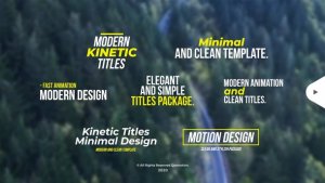 Videohive Modern Kinetic Titles Titles template preview