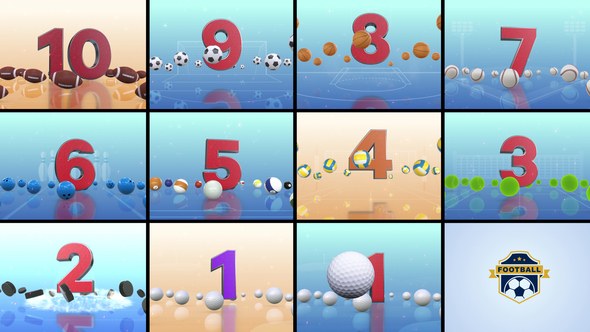 Videohive Countdown - Sports Balls Elements template preview