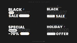 Videohive Bold Sale Titles Titles template preview