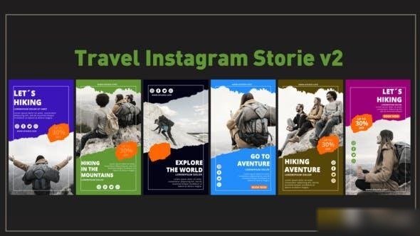 Videohive Travel Instagram Stories v2 Openers template preview